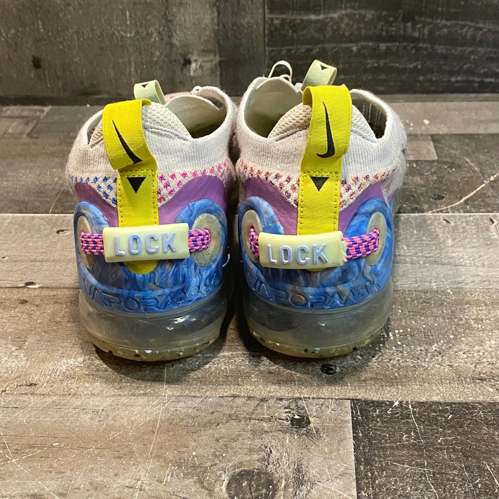 Nike Air VaporMax 2020 Flyknit Pure Platinum Multi Color CJ6741-001 Women Size 9 - Picture 4 of 11